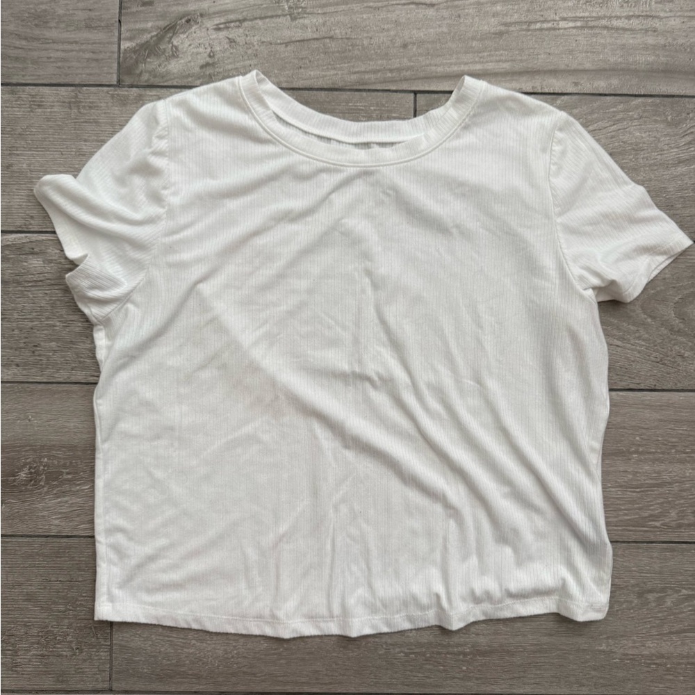 Torrid Ribbed White Women's Top, Sz 2 18/20